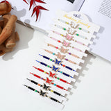 Colorful Crystal Beads Butterfly Charm Bracelet Anklet