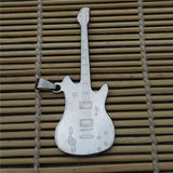 Electric Guitar Necklace Stainless Steel Pendant Men Boys Rock Roll Music