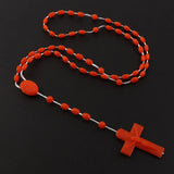 12 Pcs Glow in Dark Plastic Rosary Beads Multicolor Religious Necklace