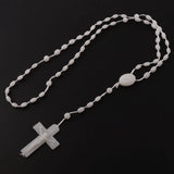 12 Pcs Glow in Dark Plastic Rosary Beads Multicolor Religious Necklace