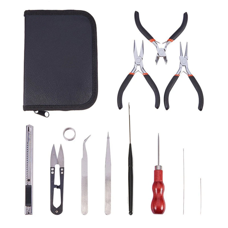 12 Pcs Jewelry Making Supplies with Tools, Pliers