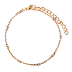12 Pcs Anklet Bracelets Charm Style Beads Chain Beach Sandals Anklet