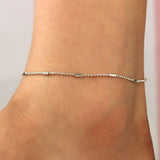 12 Pcs Anklet Bracelets Charm Style Beads Chain Beach Sandals Anklet