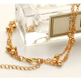 Beads Eye Pendants Multilayer Anklet Bracelet Foot Jewelry for Women
