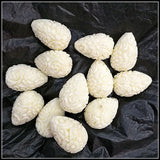12pcs Carving Flower Beads 13x21mm Teardrop Shape for Earring Making