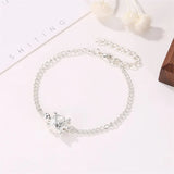 12 Pcs Silver Turtle Anklets Beach Sea Animal Ankle Bracelet Foot Jewelry