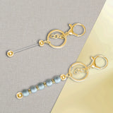 12 Metal Beadable Keychain Bars Blanks for DIY Crafts