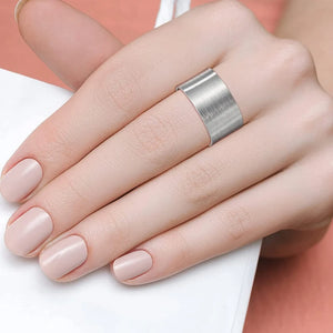 12 Pcs Aluminum Rings Blanks 0.47X2.24 Inch for DIY Jewelry Making