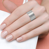 12 Pcs Aluminum Ring Blanks 0.47X2.24 Inch for DIY Jewelry Making
