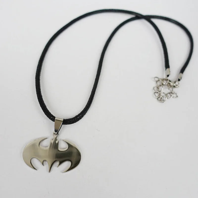 12 pcs Bat Necklace Stainless Steel Pendant Hero Dream Jewelry