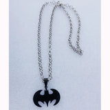 12 pcs Bat Necklace Stainless Steel Pendant Hero Dream Jewelry