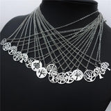 Tree of Life Necklace Set - Stainless Steel Pendant Charm Choker Jewelry