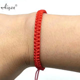 12 Red Knotted Braid Friendship Bracelets Men Women Gift