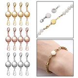 12 Round Magnetic Jewelry Clasps for Necklace Bracelet Making