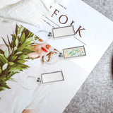 12-Piece Sublimation Blank Keychain Metal Heat Keychain for Supplies
