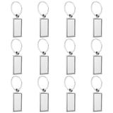12-Piece Sublimation Blank Keychain Metal Heat Keychain for Supplies