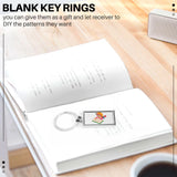 12-Piece Sublimation Blank Keychain Metal Heat Keychain for Supplies