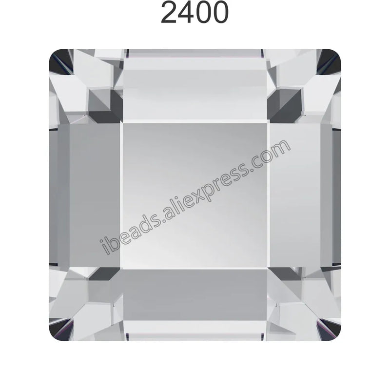 12pcs 2400 Square Flat Back Rhinestones for Nail Art Jewelry Clothing