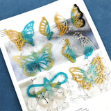 12 Styles Butterfly Earrings Crystal Epoxy Resin Mold Set