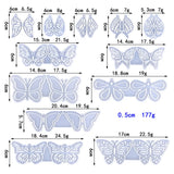 12 Styles Butterfly Earrings Crystal Epoxy Resin Mold Set