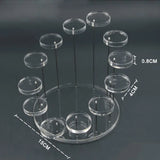 Clear Acrylic Jewelry Display Stand Organizer - 12 Tray Holder