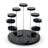 Clear Acrylic Jewelry Display Stand Organizer - 12 Tray Holder