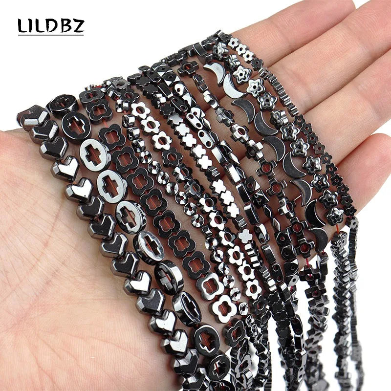 12 Natural Hematite Beads for Jewelry Making DIY Bracelet Necklace