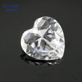 Heart Shape Synthetic Corundum Gems for Jewelry 3x3~10x10mm