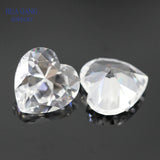 Heart Shape Synthetic Corundum Gems for Jewelry 3x3~10x10mm
