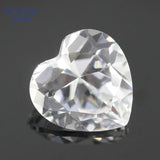 Heart Shape Synthetic Corundum Gems for Jewelry 3x3~10x10mm