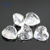 Heart Shape Synthetic Corundum Gems for Jewelry 3x3~10x10mm