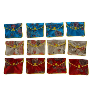 12x Jewellery Jewelry Silk Purse Pouch Gift Bag Bags