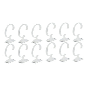 12 PCS Plastic Jewelry Bangle Cuff Bracelet Watch Display Stand Holder