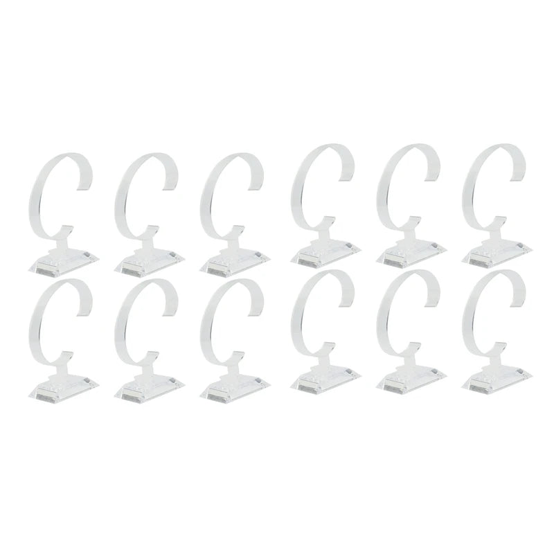 12 PCS Plastic Jewelry Bangle Cuff Bracelet Watch Display Stand Holder