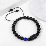 12 Zodiac Charm Constellation Bracelets Natural Stone Beaded 10Pcs/Set
