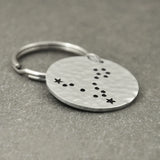 Zodiac Constellation Charm Keychain Star Sign Horoscope Jewelry Gift