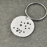 Zodiac Constellation Charm Keychain Star Sign Horoscope Jewelry Gift