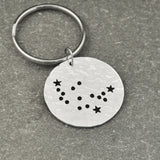 Zodiac Constellation Charm Keychain Star Sign Horoscope Jewelry Gift