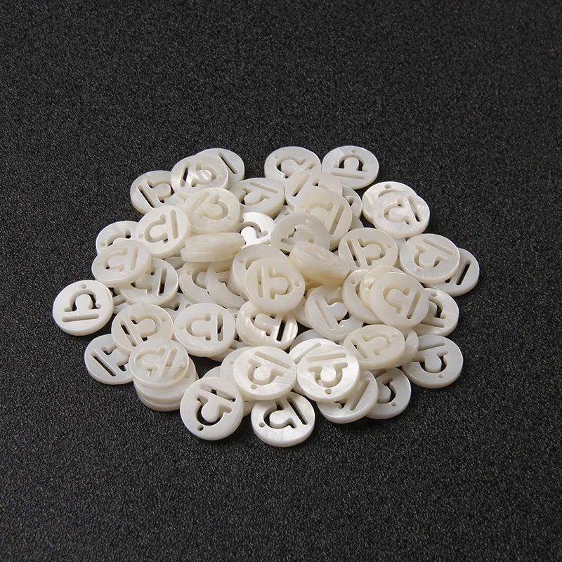 Zodiac Sign Shell Charms Mother Of Pearl Beads For Jewelry Making