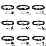 12 Zodiac Signs Bracelet Constellation Jewelry Friendship Gift