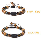 Zodiac Constellation Bracelet Natural Stone Woven Jewelry Gift