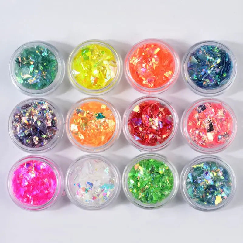 Manicure Shell Cellophane Candy Papers Nail Polish Adhesive