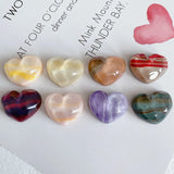12-Color Retro Smudged Peach Heart Earrings Patch DIY Handmade Material