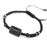 Constellation Couple Bracelet Sterling Silver Woven Men and Women Stone Bracelet