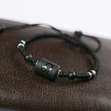Constellation Couple Bracelet Sterling Silver Woven Men and Women Stone Bracelet
