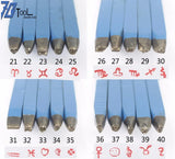 20PCS 45 Steel Metal Stamp Punch Tool Set for Beading & Jewelry Making