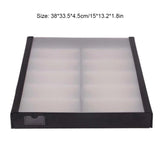 12-grid Glasses Storage Box Sunglasses Divider Organizer Large Capacity Display