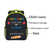 Personalized 12" First Day of School Backpack for Kids