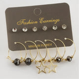 Yellow Crystal Cubic Zirconia Hoop Earrings