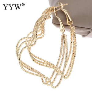 12 Pairs Women Loop Hoop Earring Round Circle Punk Style Charm Gift